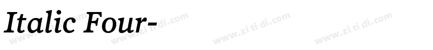 Italic Four字体转换
